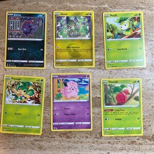 Pokemon Basic Common Card Lot - 6 Cards - No Duplicates